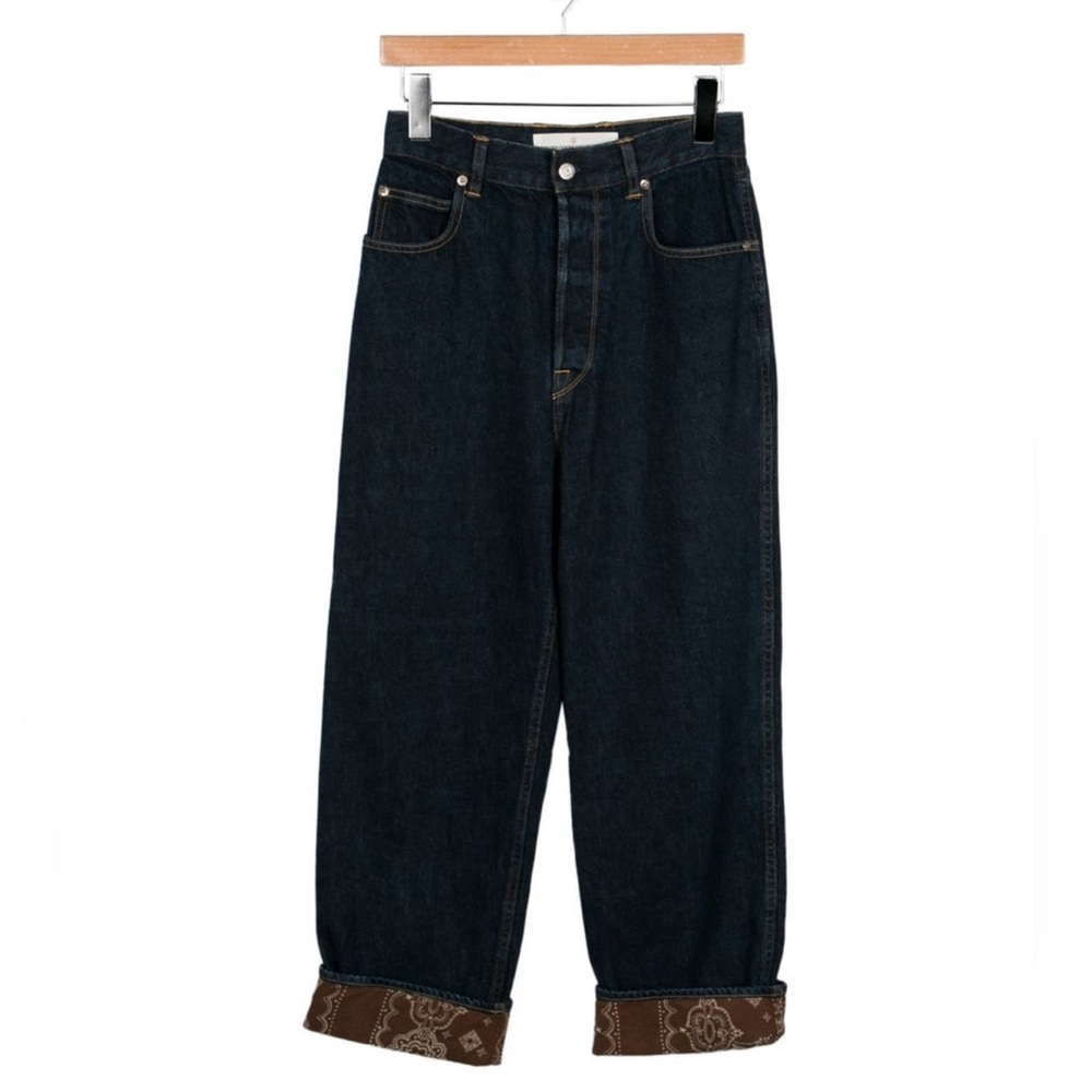 Golden Goose Dark Blue High Rise Straight Leg Jeans